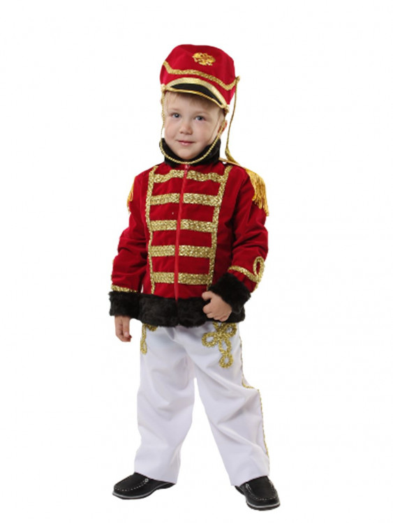 Карнавальный костюм Гусар люкс с белыми брюками детский