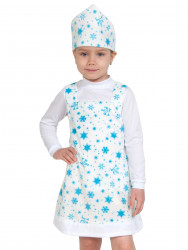 Карнавальный костюм "Снежинка" для девочки, плюш