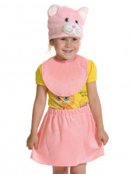Карнавальный костюм "Кошечка розовая лайт" для девочки