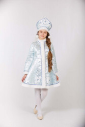 Карнавальный костюм "Снегурочка-красавица" для девочки