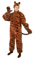 Карнавальный костюм "Тигр" взрослый, комбинезон