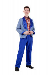 Карнавальный костюм "Стиляга" синий, мужской взрослый