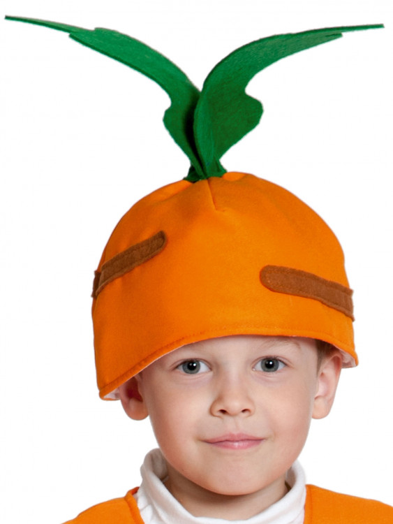 Шапочка детская Морковь