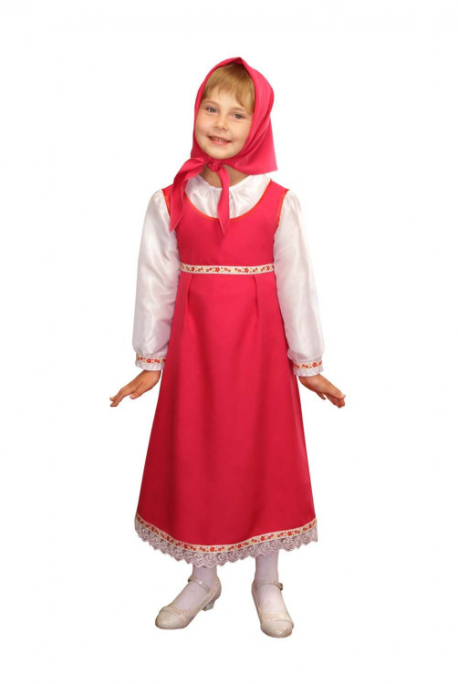 Русский стилизованный костюм для девочки "Маша"