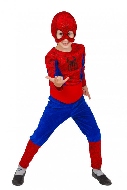 Карнавальный костюм красный «Человек Паук» 