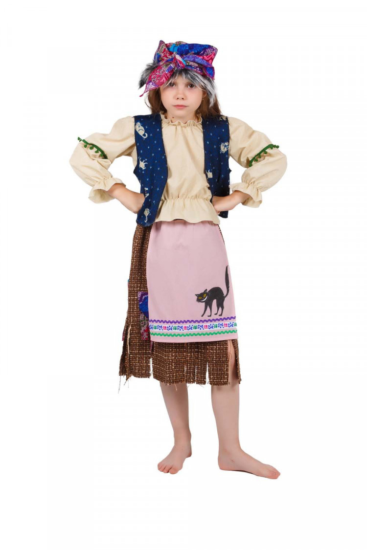 карнавальный костюм Баба Яга детский для девочки