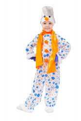 Карнавальный костюм "Снеговик Снежок" детский