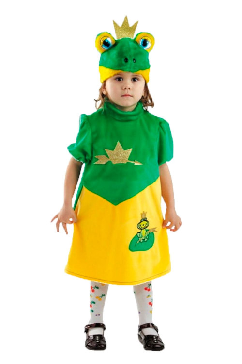 Карнавальный костюм детский «Царевна-лягушка» плюш
