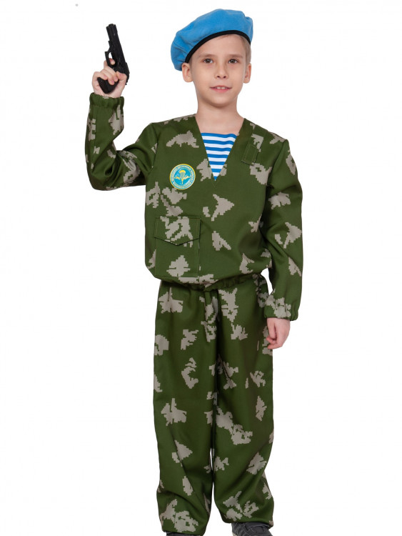 Армейский костюм "Десантник" с пистолетом, для мальчика