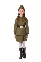 Карнавальный костюм "Солдатка Победы" для девочек и женщин на 9 мая