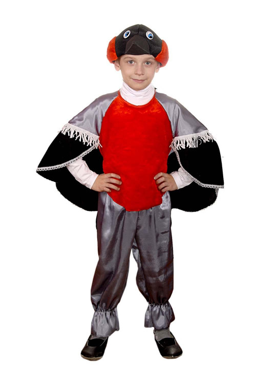 Карнавальный костюм Снегирь для мальчика 
