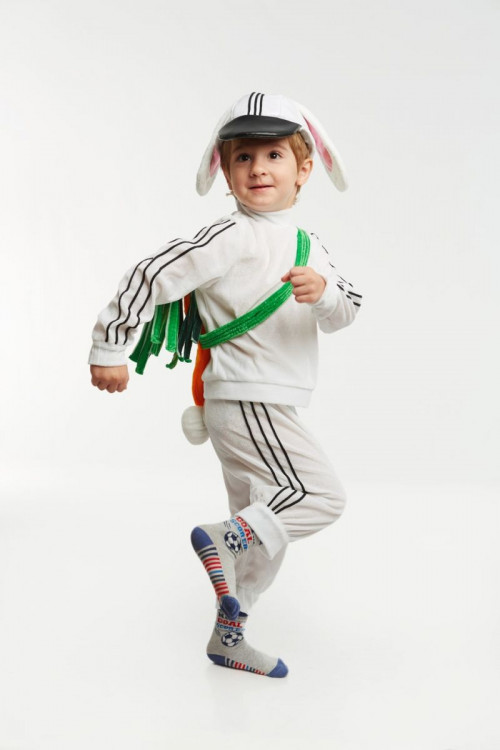 Карнавальный костюм Зая-спортсмен детский