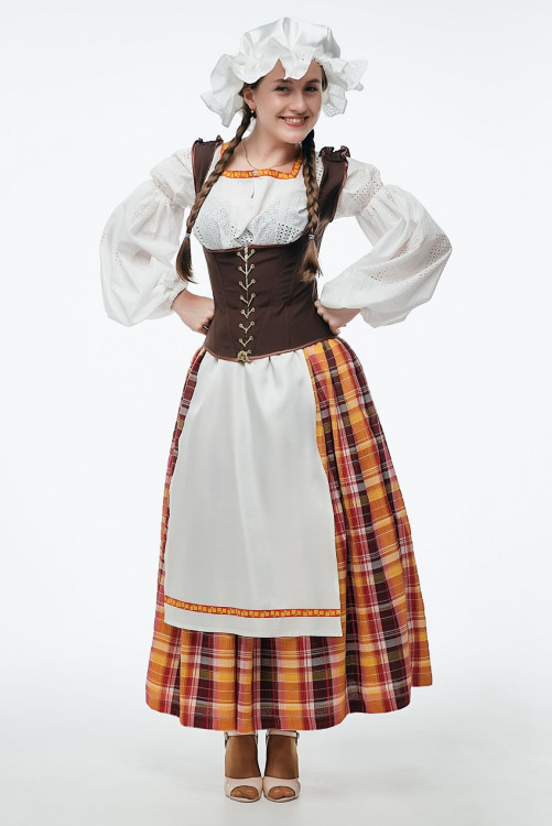 Национальный скандинавский костюм женский взрослый