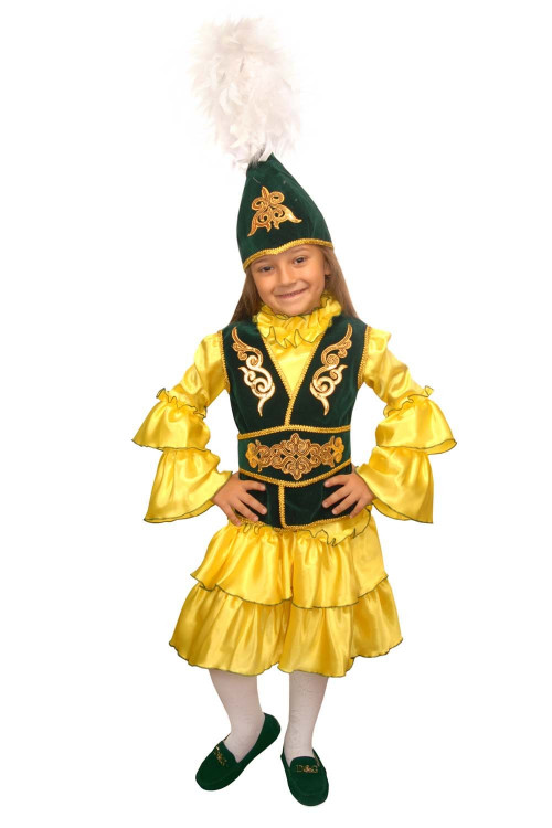 Карнавальный национальный костюм "Казахская девочка" детский