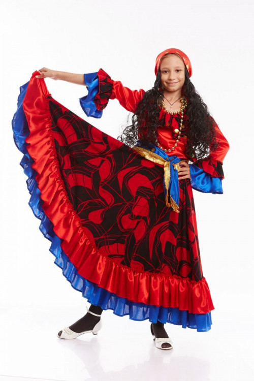 Карнавальный костюм "Цыганка Радда" детский, для девочки