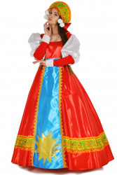 Карнавальный костюм "Масленица" с кокошником