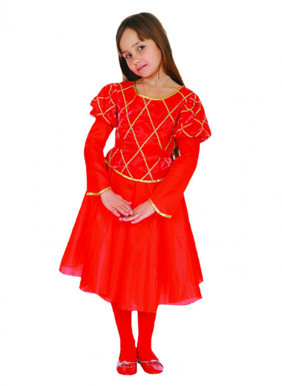 Карнавальный костюм Принцесса детский (красный)