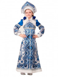 Новогодний костюм "Снегурочка Варвара" для девочки