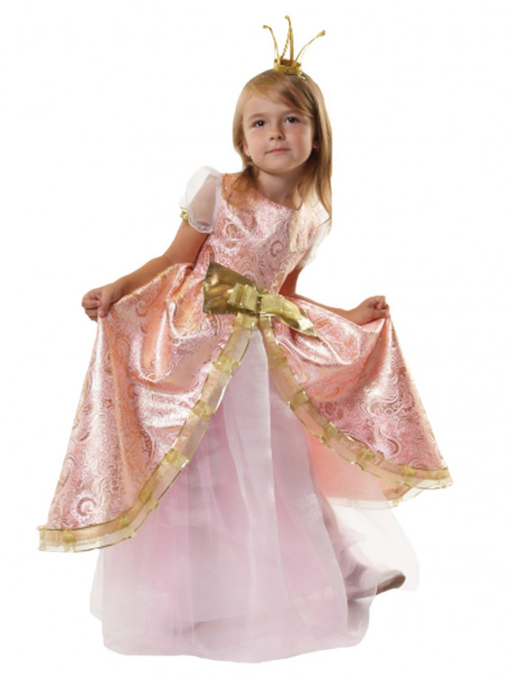 Карнавальный костюм Принцесса Розовая Люкс детский