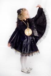 Карнавальный костюм Ворона детский, для девочки