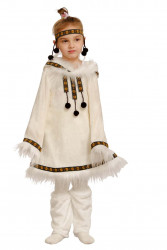 Карнавальный костюм "Чукча" детский, для девочки