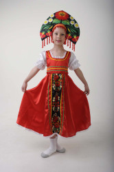 Русский национальный костюм "Хохлома" детский