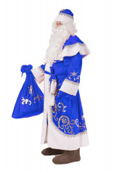 Карнавальный костюм "Дед Мороз" синий